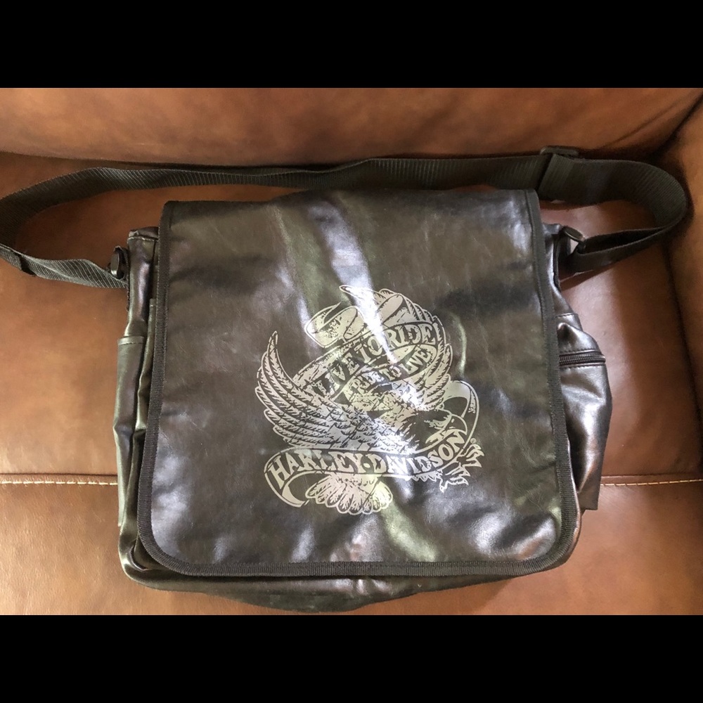 Harley Davidson messenger bag.